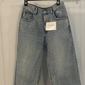 Alexandrwang Frayed edge jean,pebble bleach, size 29